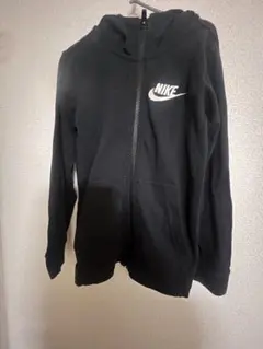 Nike フルジップパーカー 黒 キッズ XS