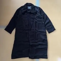 レア 希少 ZARA ポンチョコート MANTECO デニム M ブラック - メルカリ