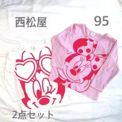 西松屋　ディズニー　長袖Tシャツ　2点セット