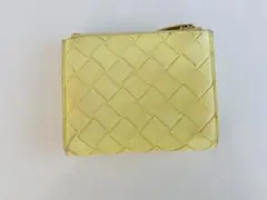 リ*コ様 ブ*P様 BOTTEGA VENETA イエロー レザー 二つ折り財布