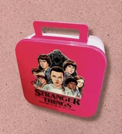 【激レア】ストレンジャーシングス　ランチボックス　約17cm お弁当箱　ピンク