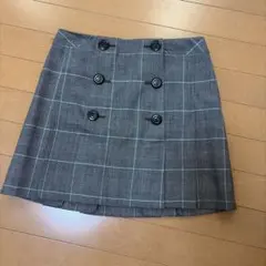 Feroux ミニスカート チェック柄 グレーのサムネイル