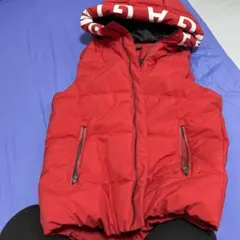 ダウンベスト メンズ 赤