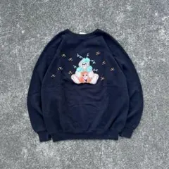 90s HANES USA製　スウェット　ブラック　古着　人気　メンズ