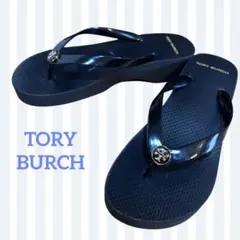 TORY BURCH ブラック ビーチサンダル 8Ｍ 美品　箱付のサムネイル