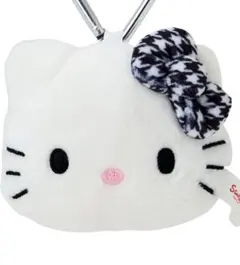ハローキティ フェイスマスコットホルダー 千鳥柄