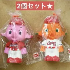 広島東洋カープ 佐藤製薬 サトちゃん サトコちゃん 貯金箱 レトロ