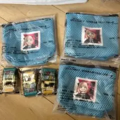 チャレンジおまけSPY×FAMILY アーニャ メッシュポーチ&ローラー消しゴム