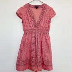 フォーエバー21 XXI ワンピース エスニック チュニック 涼感綿100% M