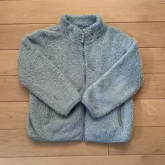 ユニクロ　フリース　ジャケット　120　ライトブルー