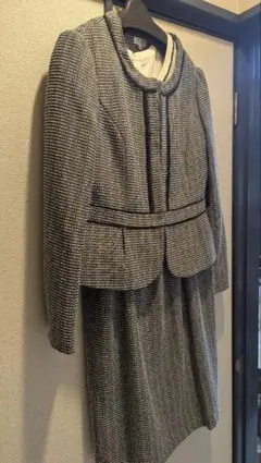 美品　ツイード セットアップ ワンピーススーツ