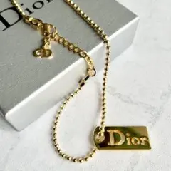 3063-2 保存箱付き✨Dior ネックレス CD ロゴ 希少 刻印 cm - メルカリ