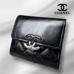 CHANEL シャネル 財布 マトラッセ ハーフココ 三つ折り ウォレットのサムネイル