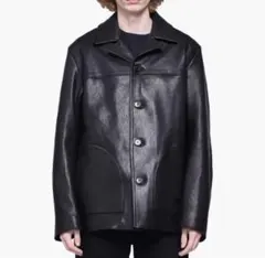 登坂広臣着用 Acne Studios ブラックレザージャケット ショッパー付き
