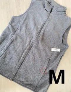 ☘️ ノースリーブ フルジップ ポーラーフリースベスト　メンズ　M