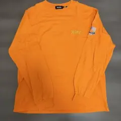 XLARGE ロンT バックプリント オレンジ Lサイズ