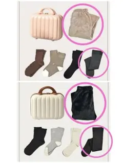 しまむら　MUMU レギンス　着圧ソックスのサムネイル