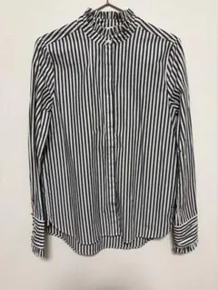 H&M ストライプシャツ フリル付き