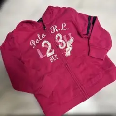 Polo R.L. ピンク フードパーカー