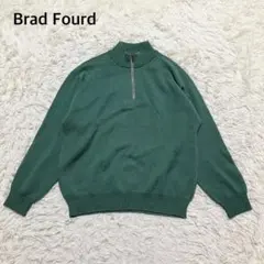 Brad Fourd 日本製　ニットセーター　ハーフジップ　大きいサイズ　ウール