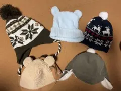 ベビー帽子セット 5点⭐︎ニット帽など