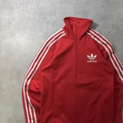 adidas 00sトラックジャケット ジャージ ヨーロッパ レッド M 赤