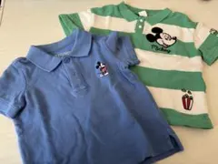 ポロシャツ　90 ディズニー　ミッキーマウス　GAP Litte 2枚セット