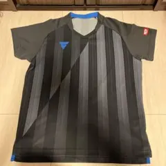 VICTAS ビクタス　ストライプ Vネック Tシャツ JTTA公認サイズＭ