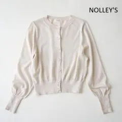NOLLEY'S ノーリーズ パールボタン ウール カーディガン 38