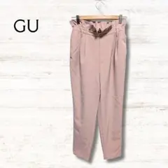 ジーユー GU カジュアルパンツ ピンク系Ｌウエストゴム