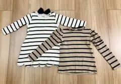 ストライプ柄長袖カットソー 100cm 女の子　服