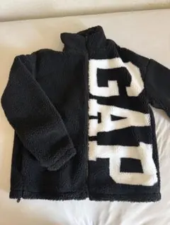 GAP フリースジャケット 黒/白