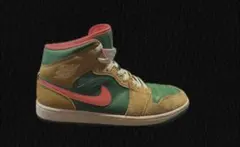 Nike Air Jordan 1 グリーン/ベージュ/ピンク