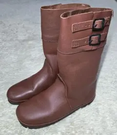 コース koos◆EWE-M ダブルベルト ミドルブーツ 37 レザー 本革