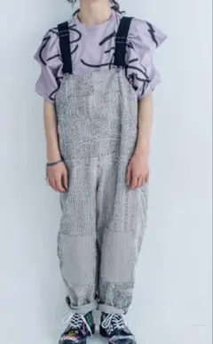 frankygrow グレーオーバーオール LLサイズ　売り切り　お値下げ不可