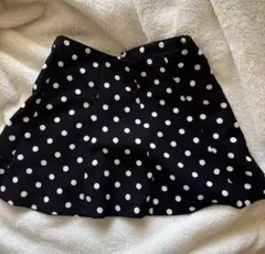 ドット柄 ミニスカート