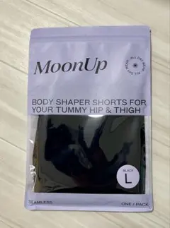 MoonUp ボディシェイパーショーツ ブラック L (1枚)