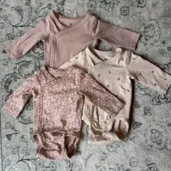 H&M ラップボディスーツ 長袖3枚セット