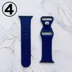 Apple Watch バンド シリコン 38/40/41mm対応　④ネイビー