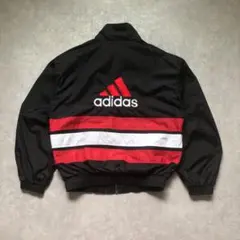 90s VINTAGE adidas ビッグロゴ ナイロンジャケットブルゾン短丈