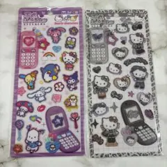 正規品平成はっぴーフォンサンリオキャラクター ステッカー２枚セット