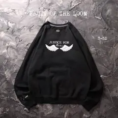 FRUIT OF THE LOOM トレーナー 羽　ブラック