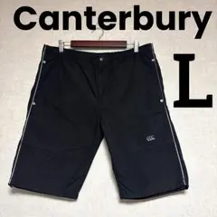 Canterbury ロゴ刺繍 ハーフパンツ ウエストゴム 黒 Lsizeのサムネイル