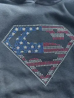 スーパーマン パーカー アメリカ国旗デザイン