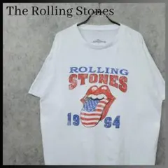 古着 ザローリングストーンズ 1994 ツアー 星条旗 Tシャツ ホワイト XL