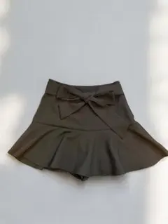 ZARA リボン付き　 フレアミニスカート