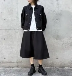 hyke 26ss oxford shorts black - メルカリ