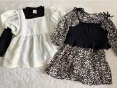 【petit main】チュニック・ワンピース　2点セット　100cm