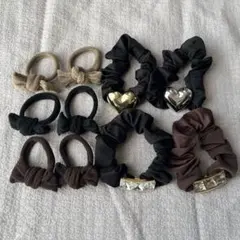 リボン付きヘアゴム/装飾付きシュシュ/SHEIN