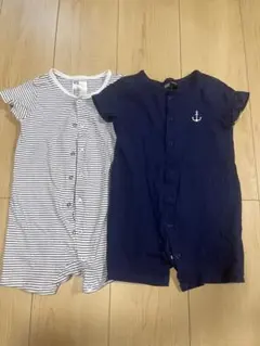 H&M 80cm ベビー ロンパース 2枚セットのサムネイル
